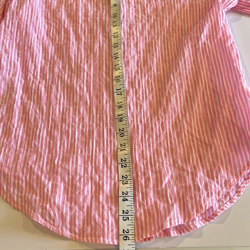 NWOT Lilly Pulitzer Sea View Button Down Top Shirt Oxford Stripe Size: S - Picture 9 of 9